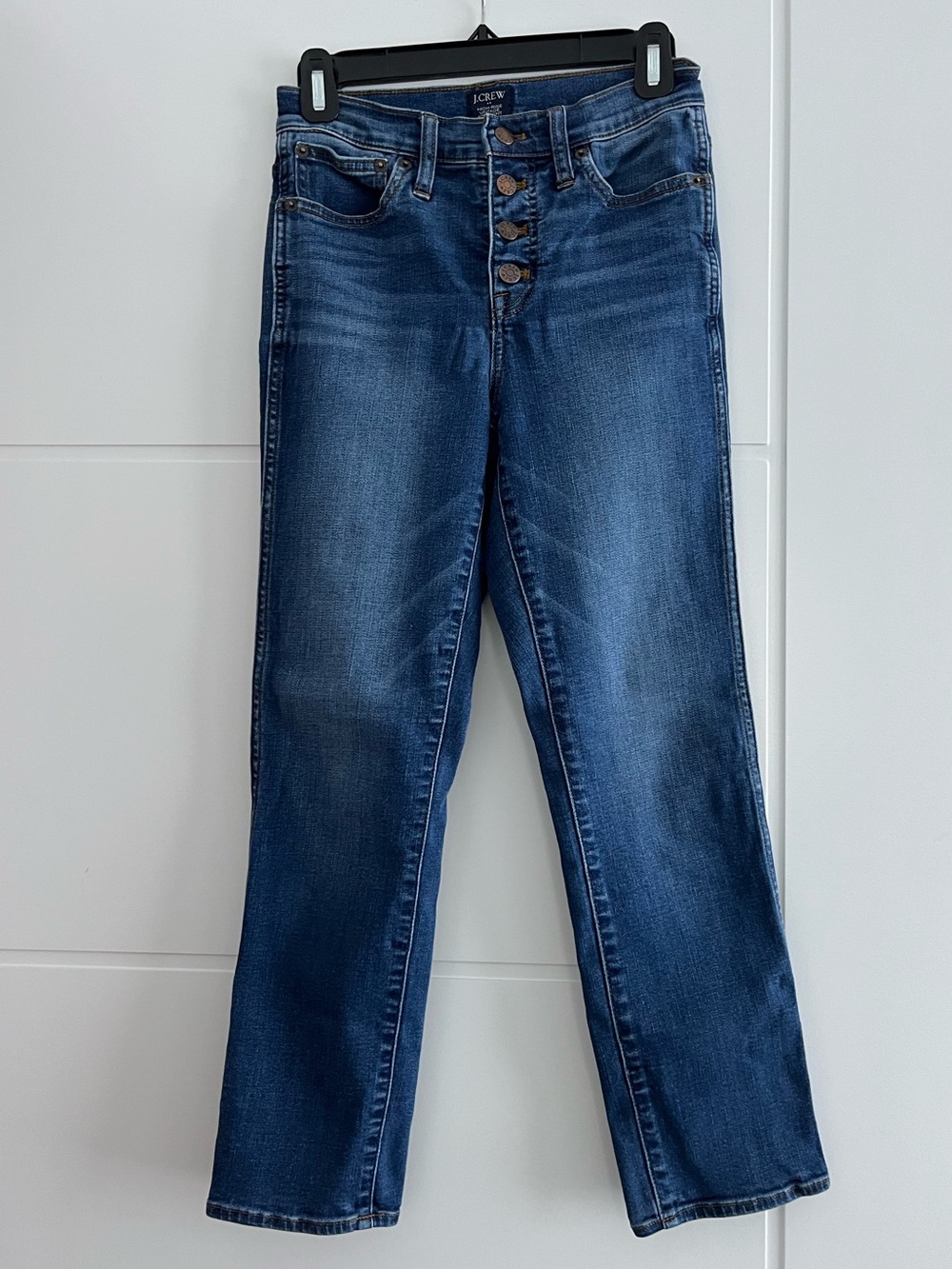 J. Crew high rise vintage straight jeans